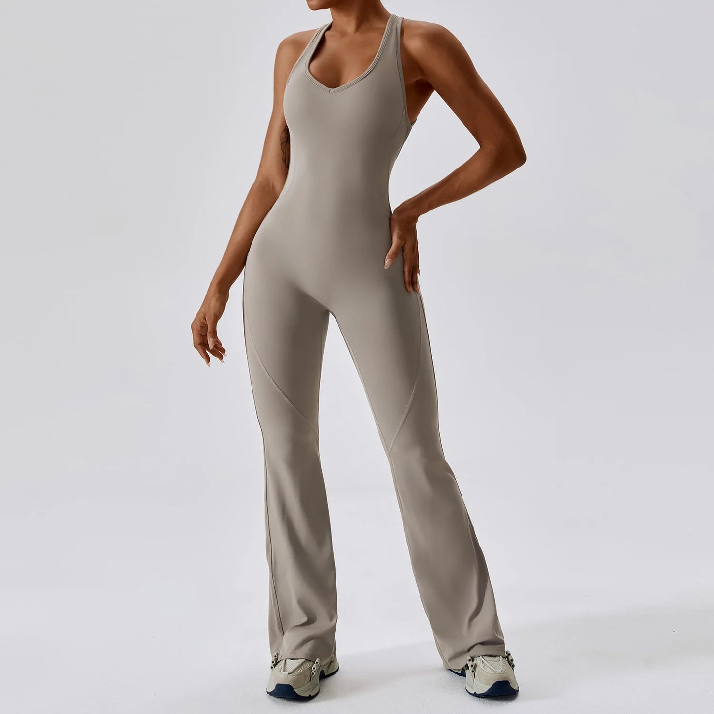 Backless Workout One Piece Jumpsuit