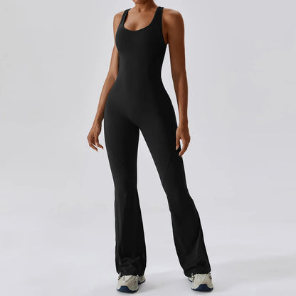 Backless Workout One Piece Jumpsuit