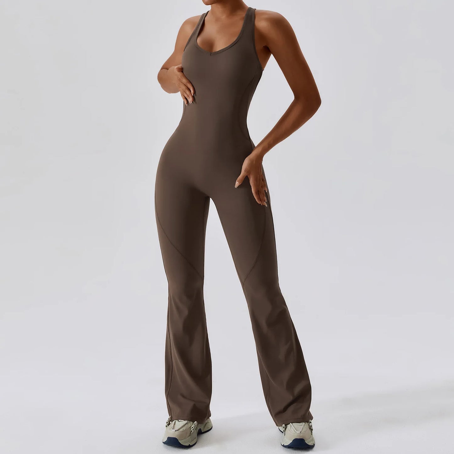 Backless Workout One Piece Jumpsuit